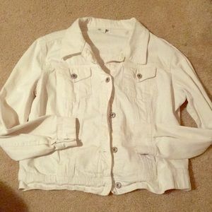 St Johns Bay White Jean jacket